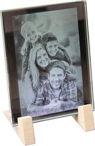 2D Foto in glas middel incl. houders.