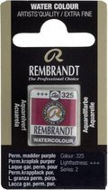Rembrandt water colour napje Permanent Madder Purple (325)