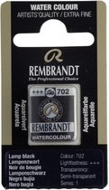 Rembrandt water colour napje Lamp Black (702)