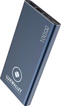 LUXWALLET® 10.000 mAh Reis Powerbank - USB-C + Micro USB + 2x USB - Smartphones / Tablet