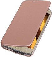 Slim Folio Case - Book Case Telefoonhoesje - Folio Flip Hoesje - Geschikt voor Samsung Galaxy A7 2017 A720F - Roze