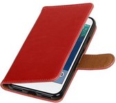 Pull Up TPU PU Leder Bookstyle Wallet Case Hoesjes voor Google Pixel Rood
