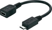 Micro USB Male naar Mini USB 5Pin Female Adapter