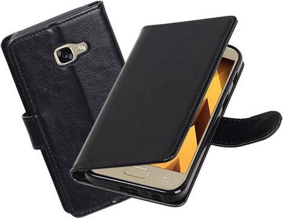 BestCases.nl Zwart Portemonnee booktype hoesje Samsung Galaxy A3 2017 A320