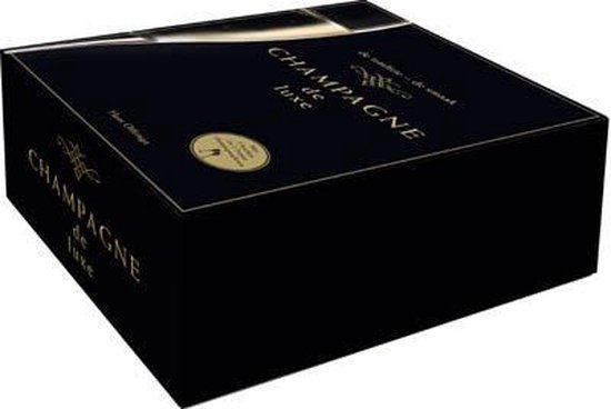 Cover van het boek 'Champagne de luxe + 2 boeken van elk 128 blz., met 2 Franse champagneglazen samen in een luxe box' van H. Offringa