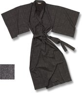 TA-HWA - Japanse Kimono - Heren Yukata -  Zwart - Chidori - One Size
