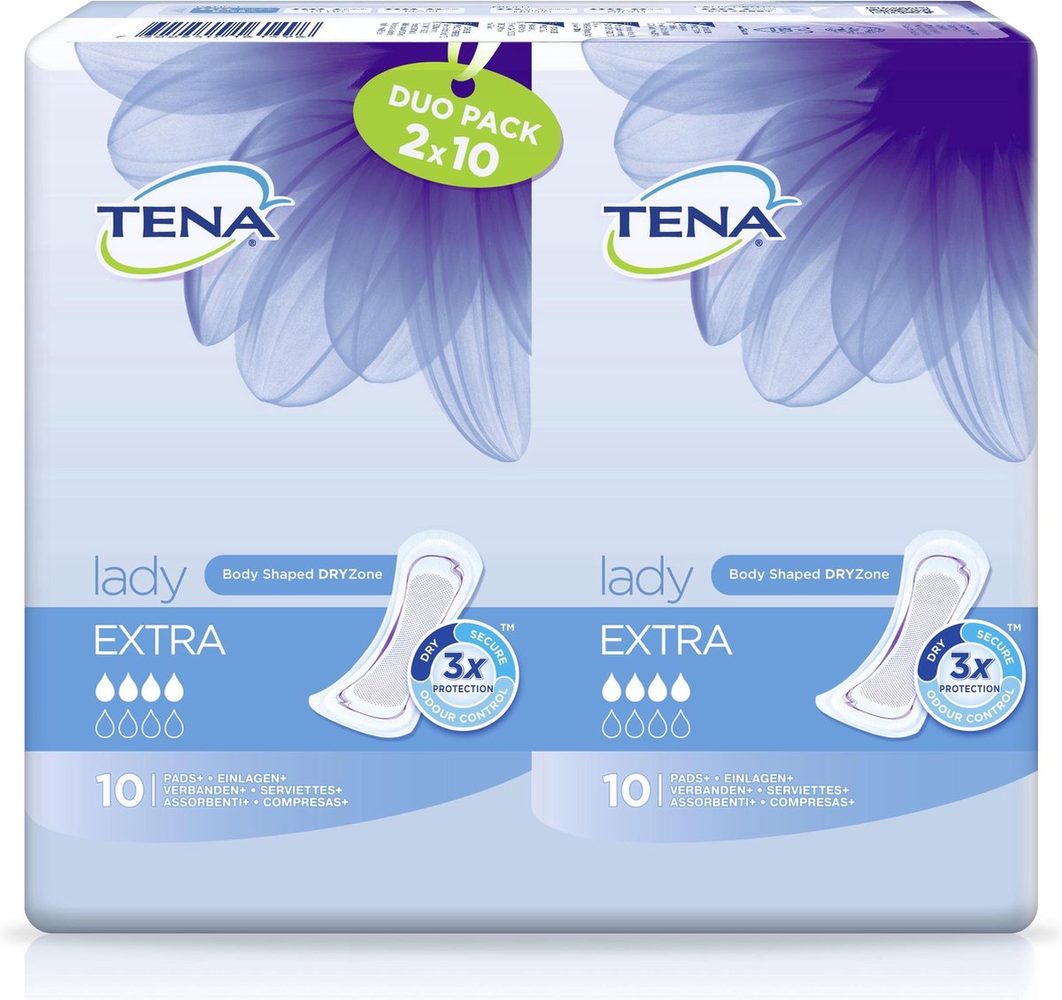 TENA Lady Extra Verbanden Duopack 2 X 10 stuks - TENA