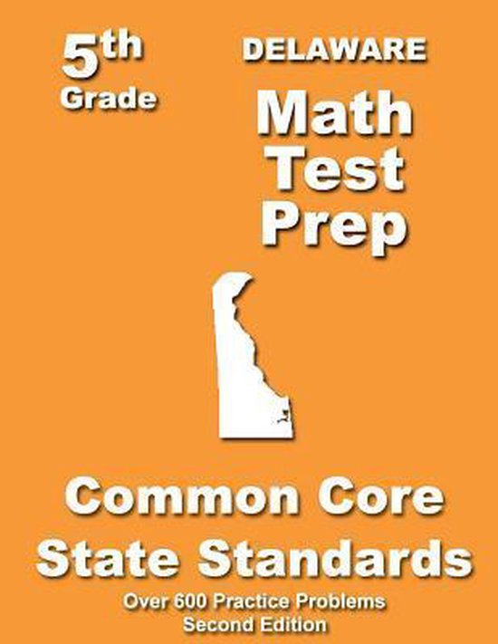 Delaware 5th Grade Math Test Prep - cover