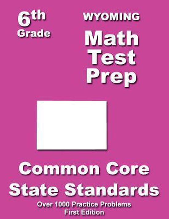 Wyoming 6th Grade Math Test Prep - cover