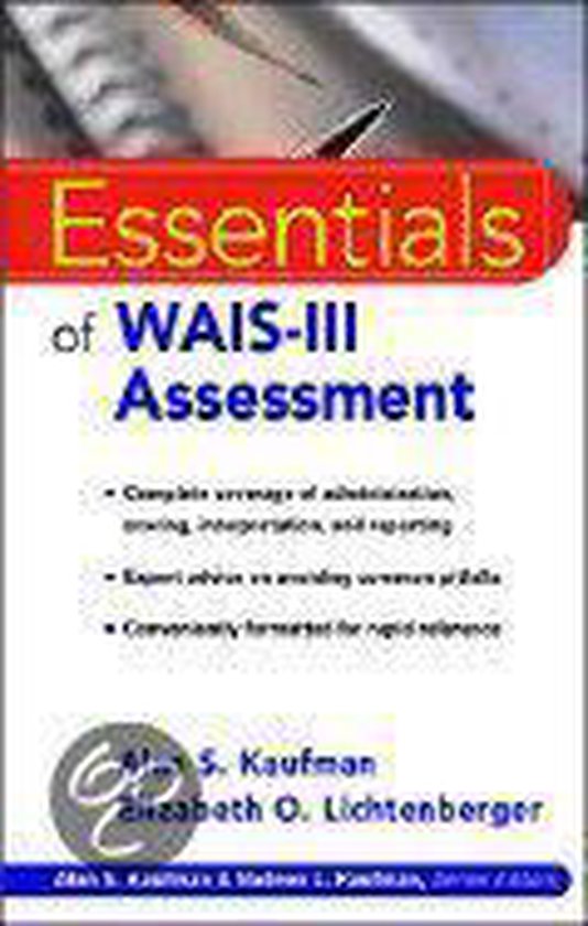 Essentials of WAIS® -III Assessment - cover