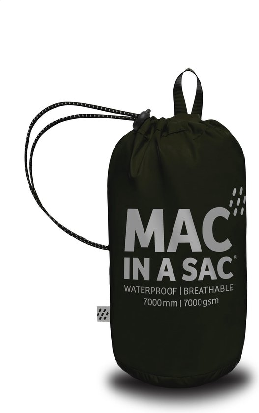 Mac in a Sac Regenbroek - Maat 3 jaar - Unisex - zwart/grijs Leeftijd: 2-4