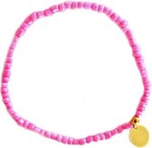 Enkelbandje Elastisch Kraaltjes Ibiza - Roze