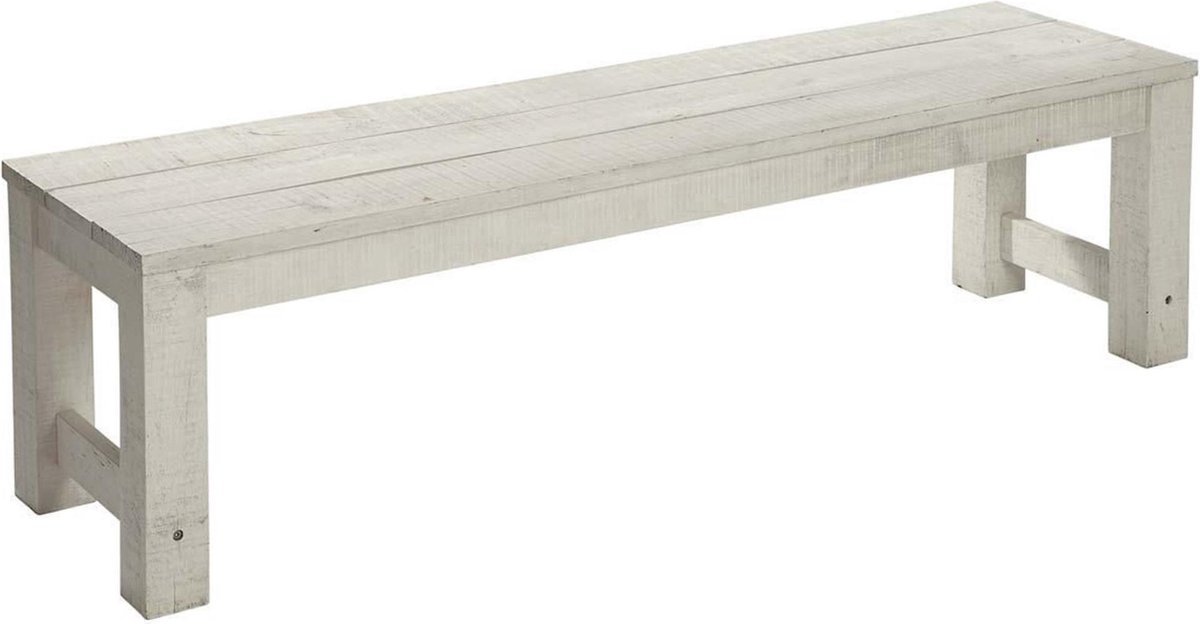 voorwoord Uitdrukkelijk toediening Tuinzetel Lordi - bank zonder leuning - acaciahout - grijs wit - ca. 165 cm  | bol.com