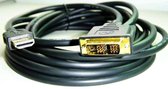 CablExpert CC-HDMI-DVI-10MC - Câble adaptateur, HDMI-DVI (Single Link)