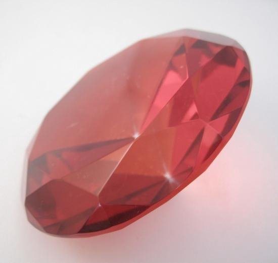 berouw hebben Great Barrier Reef drijvend Rode kristallen diamant 10 cm | bol.com