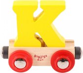 Bigjigs - Rails - Naamtrein - Letter K - Blauw