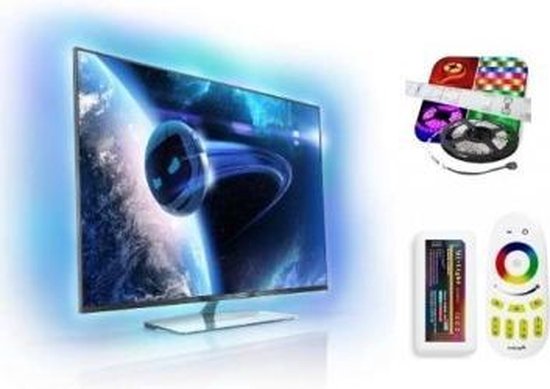 Tele Led Set ABC-LED - Led strip - 32-40 inch - rgb - TV led strip plug & play set | bol