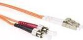 ACT RL7001 1m LC ST Oranje Glasvezel kabel