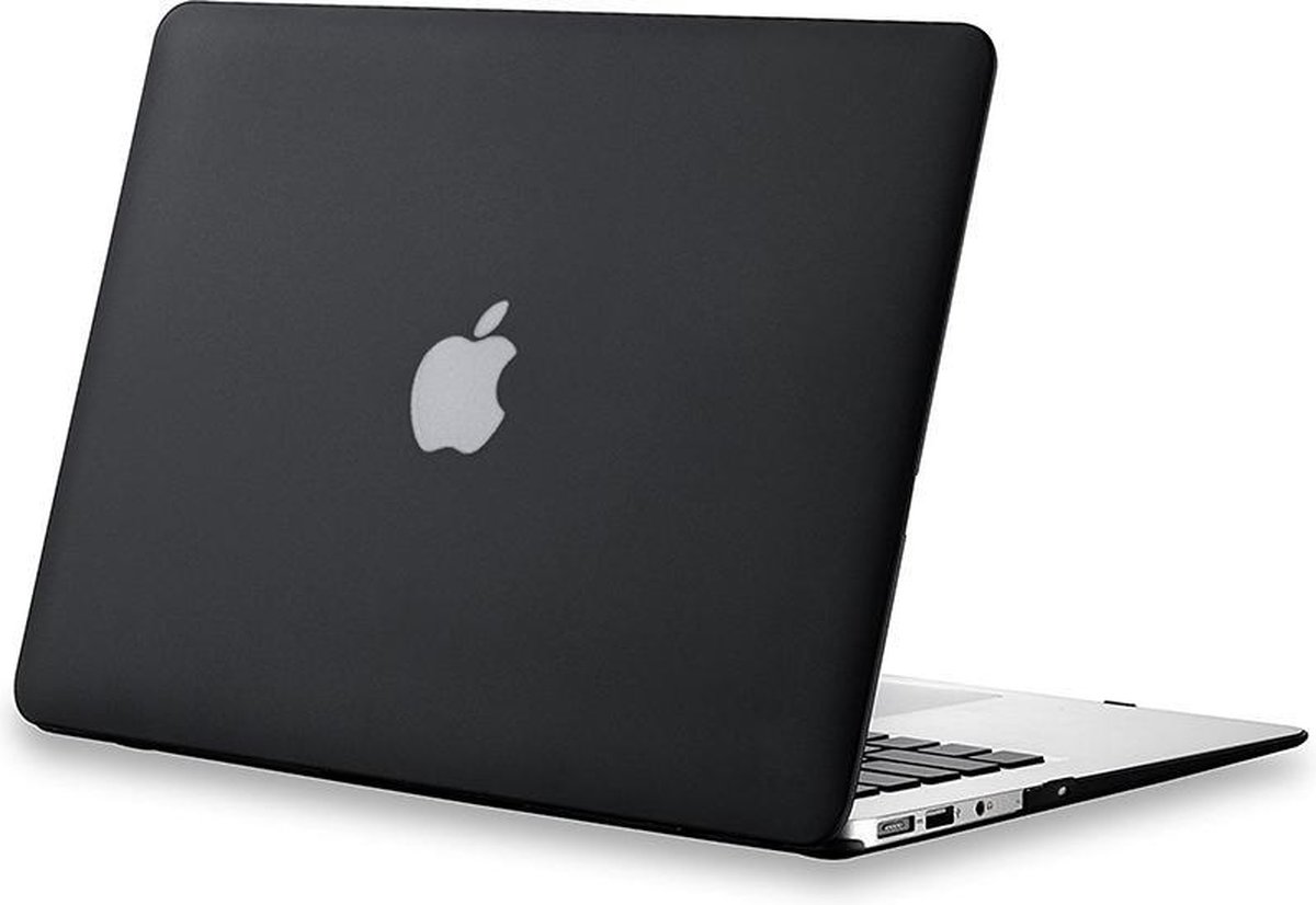 Hardcover Case Voor Apple Macbook Pro Retina 15 Inch - Rubber Crystal Hardshell Hard Case Cover Hoes - Laptop Sleeve - Mat Zwart - AA Commerce
