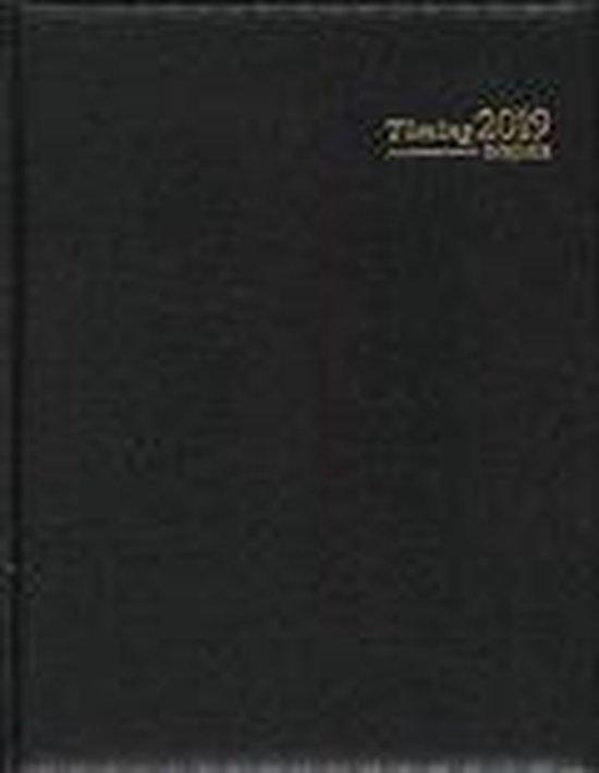 Agenda Brepols 2022 - Timing - 13 maanden - kleur zwart- CREME Papier - 17,5 x 23 cm