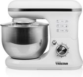 Tristar MX-4817 Keukenmachine – Keukenmixer Inclusief 3 deeghaken – 1200 watt - Wit