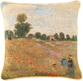 Signare Kussenhoes - Gobelin -Claude Monet - Poppy Field