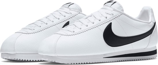 Nike Classic Cortez Leather Sportschoenen - Maat 45 - Mannen - wit/zwart |  bol.com
