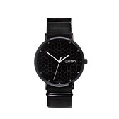 Official GMTRY Horloge - Polygon Series Black (1 Watch + 2 Straps Black & Green)