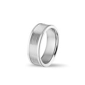 Ring in edelstaal