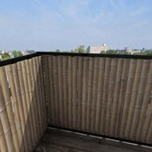 Villa Madelief | Balkonscherm bamboe verticaal | 100x350cm | Enkelzijdig | Balkondoek