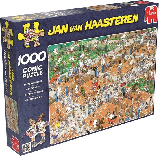Jan van Haasteren Tennis puzzel 1000 stukjes bol