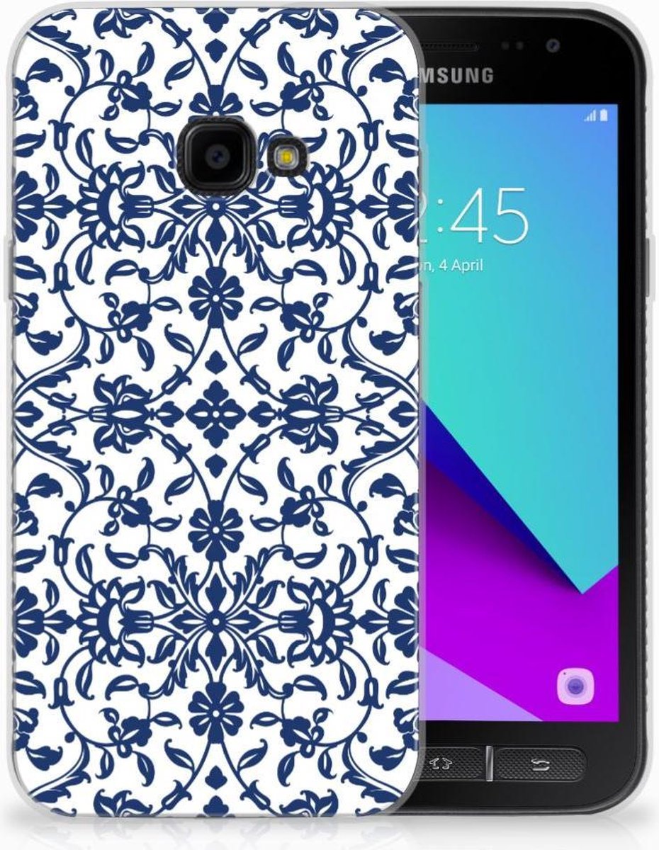 Samsung Galaxy Xcover 4 | Xcover 4s TPU Case Flower Blue