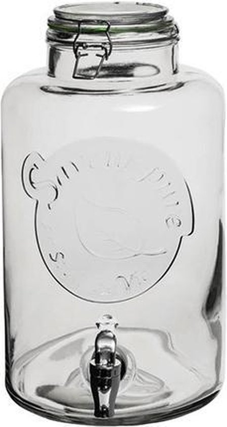 Kip hoofdpijn De gasten Mason Jar drink dispenser met tap - Saveur Pure | bol.com