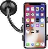 Shop4 - iPhone X Autohouder Raamhouder Knijpklem Zwart