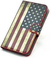 iPhone 4 4S agenda hoesje tasje wallet USA vlag