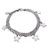 Bracelet Amanto Caner - Femme - Acier 316L - Charm Etoile - 18 cm