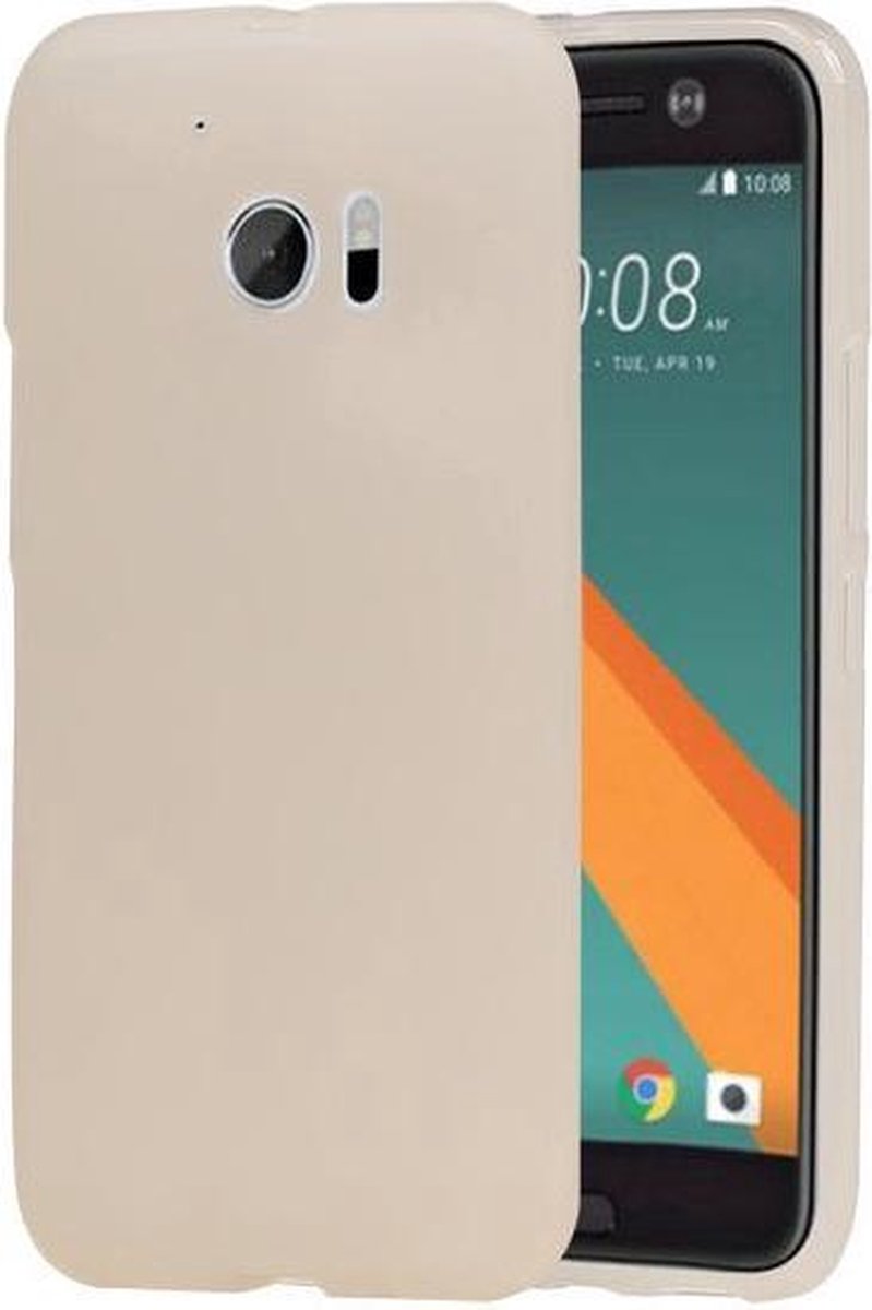Transparant mat wit TPU backcase voor de HTC 10 hoesje