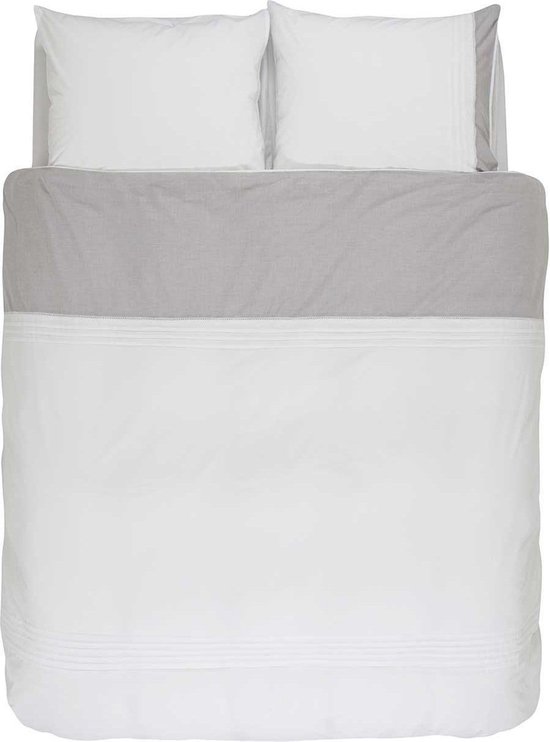 Essenza de dekbedovertrek Essenza Home Hailee blanc - 2 personnes (200x200 / 220 cm avec 2 taies d'oreiller)