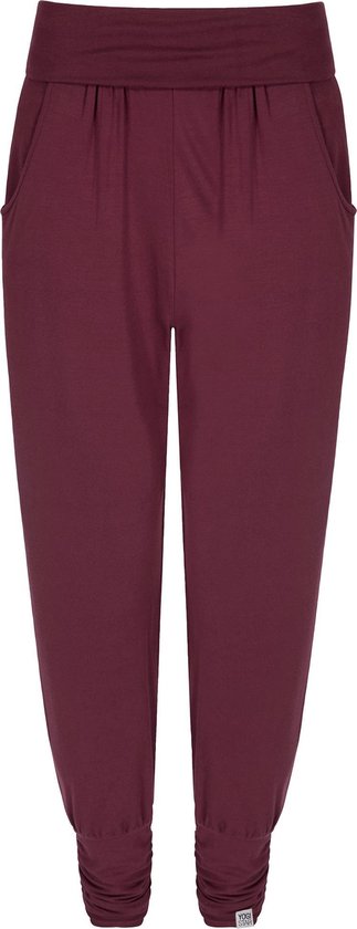 Harem-Pants "Bamboo" - claret M Loungewear broek YOGISTAR