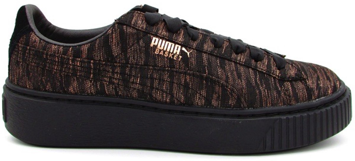 Puma Basket Platform Sneakers Dames Zwart