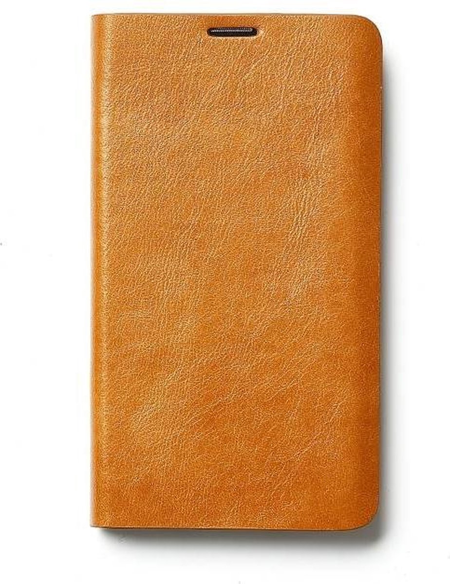 Zenus hoesje voor Samsung Galaxy S5 Masstige Curved Velo Diary - Camel