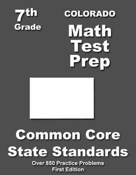 Colorado 7th Grade Math Test Prep - cover
