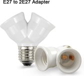 2 Stuks - E27 naar 2x E27 Converter Splitter Adapter