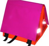 Du Baj large LUXE - Dubbele Fietstas - 45 l - Pink Orange Red