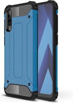 Armor Hybrid Back Cover - Samsung Galaxy A70 Hoesje - Lichtblauw