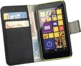 HC Black Nokia Lumia 730 Bookcase Etui à rabat Portefeuille Etui pour téléphone