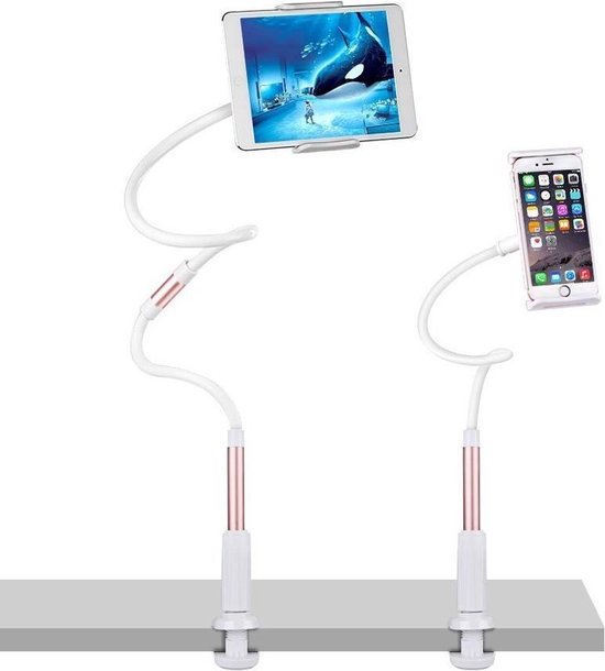 Tablet Houder Standaard - Universeel voor iPad en Samsung Galaxy - Tafel en  Bed - Goud | bol.com
