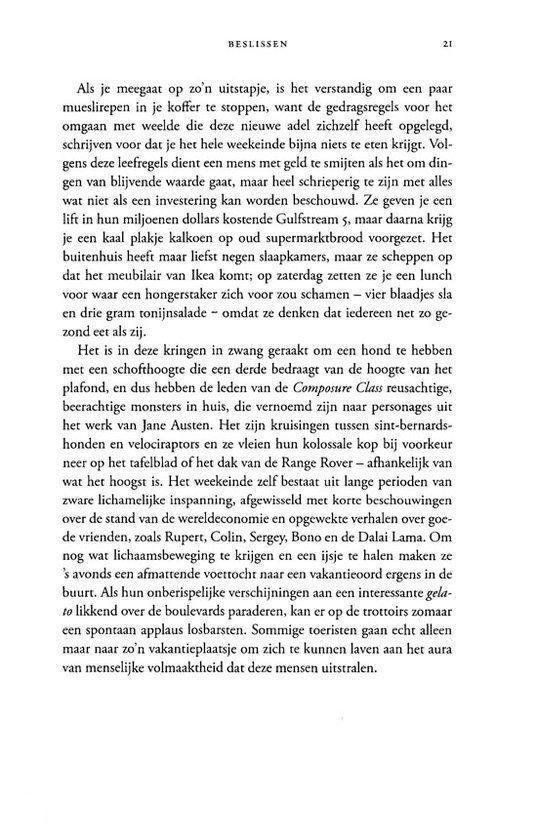 Pagina met tekst, met een paginanummer.