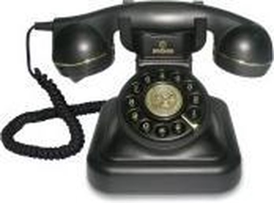 terras Aanbevolen focus Tiptel Vintage 20 Nero Retro Telefoon - Zwart | bol.com