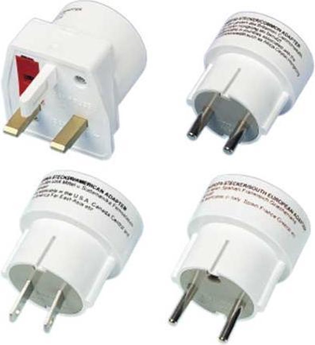 Vivanco Universele Set Reisstekkers A4